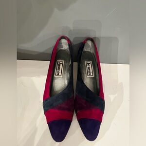 Vintage Suede Multicolor Pump jasmine